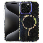 Capa magnética da série Jungle com luz azul IMD, para iPhone 16, para iPhone 15 Pro Max, para iPhone 15 Pro, para iPhone 15 Plus / 14 Plus, para iPhone 15, para iPhone 14 / 13, para iPhone 14 Pro, para iPhone 14 Pro Max