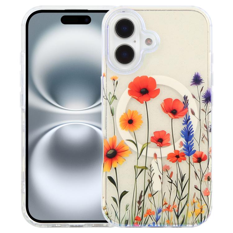 Capa magnética da série Jungle com luz azul IMD, para iPhone 16, para iPhone 15 Pro Max, para iPhone 15 Pro, para iPhone 15 Plus / 14 Plus, para iPhone 15, para iPhone 14 / 13, para iPhone 14 Pro, para iPhone 14 Pro Max