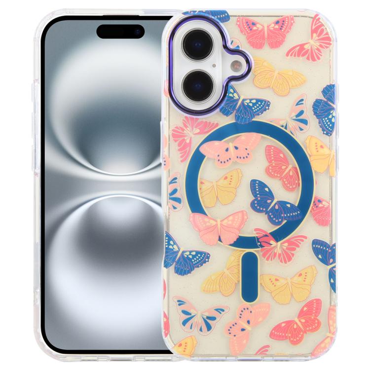 Capa magnética da série Jungle com luz azul IMD, para iPhone 16, para iPhone 15 Pro Max, para iPhone 15 Pro, para iPhone 15 Plus / 14 Plus, para iPhone 15, para iPhone 14 / 13, para iPhone 14 Pro, para iPhone 14 Pro Max