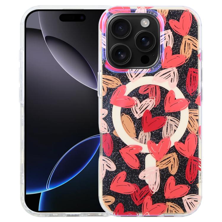 Capa magnética da série Jungle com luz azul IMD, para iPhone 17e / 16e, para iPhone 17 Pro Max, para iPhone 17 Pro, para iPhone 17, para iPhone Air, para iPhone 16 Pro Max, para iPhone 16 Pro, para iPhone 16 Plus