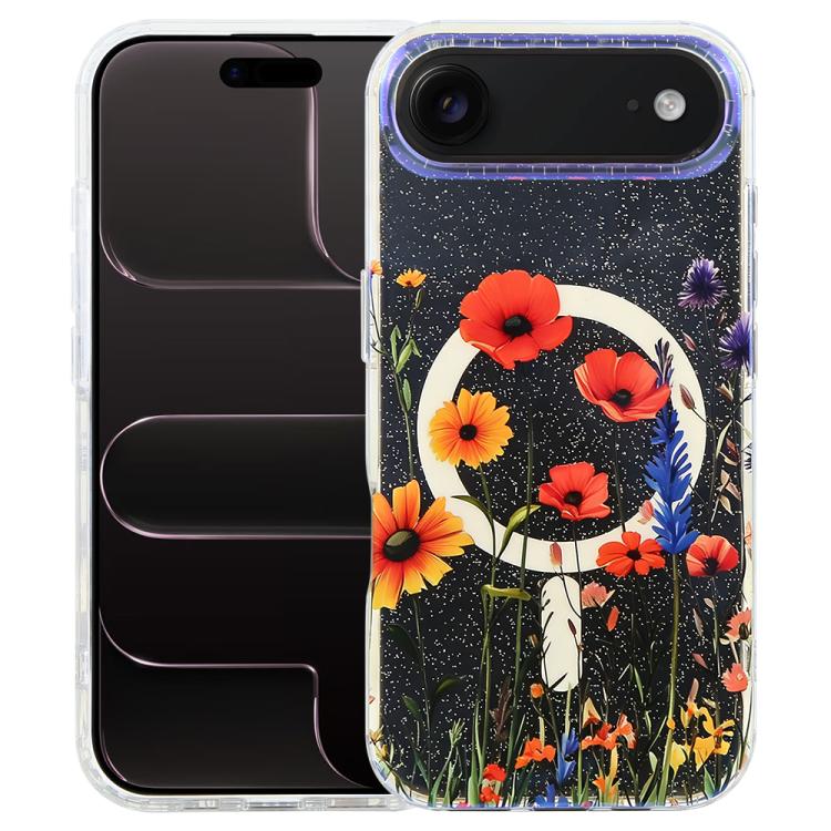 Capa magnética da série Jungle com luz azul IMD, para iPhone 17e / 16e, para iPhone 17 Pro Max, para iPhone 17 Pro, para iPhone 17, para iPhone Air, para iPhone 16 Pro Max, para iPhone 16 Pro, para iPhone 16 Plus