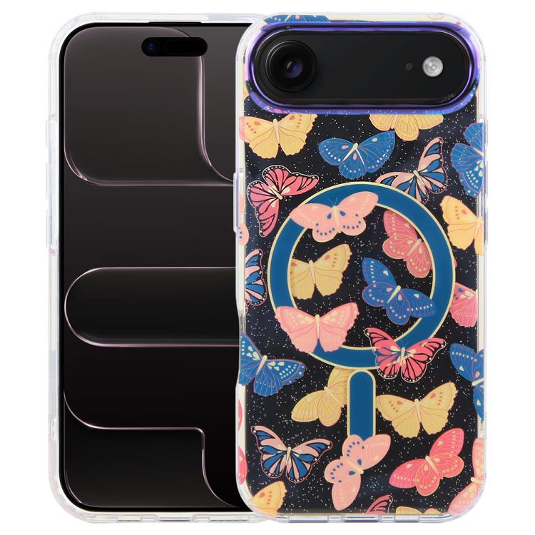 Capa magnética da série Jungle com luz azul IMD, para iPhone 17e / 16e, para iPhone 17 Pro Max, para iPhone 17 Pro, para iPhone 17, para iPhone Air, para iPhone 16 Pro Max, para iPhone 16 Pro, para iPhone 16 Plus
