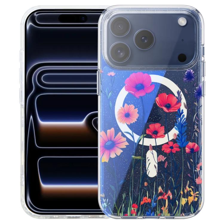 Capa magnética da série Jungle com luz azul IMD, para iPhone 17e / 16e, para iPhone 17 Pro Max, para iPhone 17 Pro, para iPhone 17, para iPhone Air, para iPhone 16 Pro Max, para iPhone 16 Pro, para iPhone 16 Plus