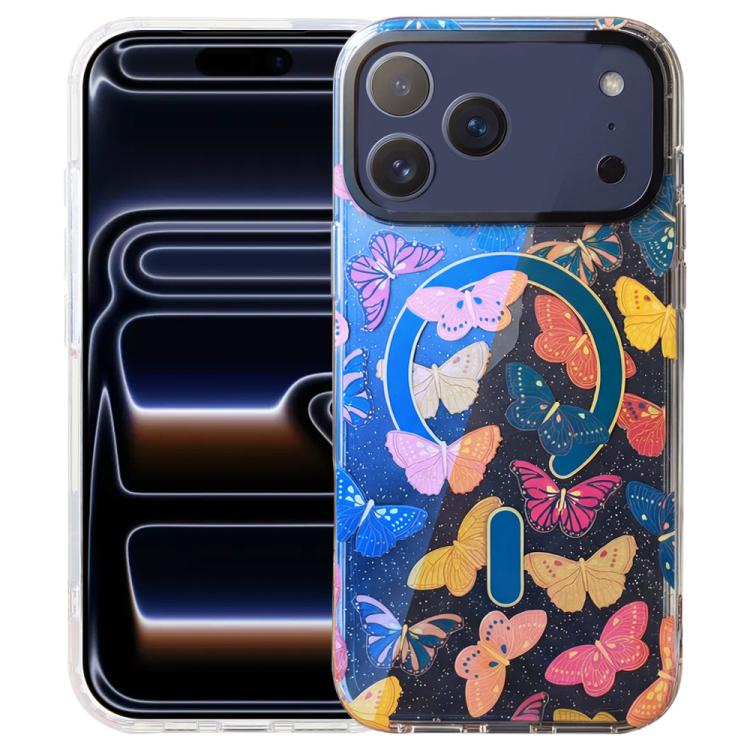 Capa magnética da série Jungle com luz azul IMD, para iPhone 17e / 16e, para iPhone 17 Pro Max, para iPhone 17 Pro, para iPhone 17, para iPhone Air, para iPhone 16 Pro Max, para iPhone 16 Pro, para iPhone 16 Plus
