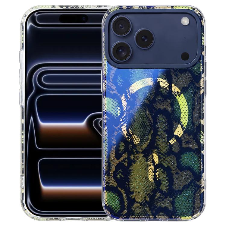 Capa magnética da série Jungle com luz azul IMD, para iPhone 17e / 16e, para iPhone 17 Pro Max, para iPhone 17 Pro, para iPhone 17, para iPhone Air, para iPhone 16 Pro Max, para iPhone 16 Pro, para iPhone 16 Plus