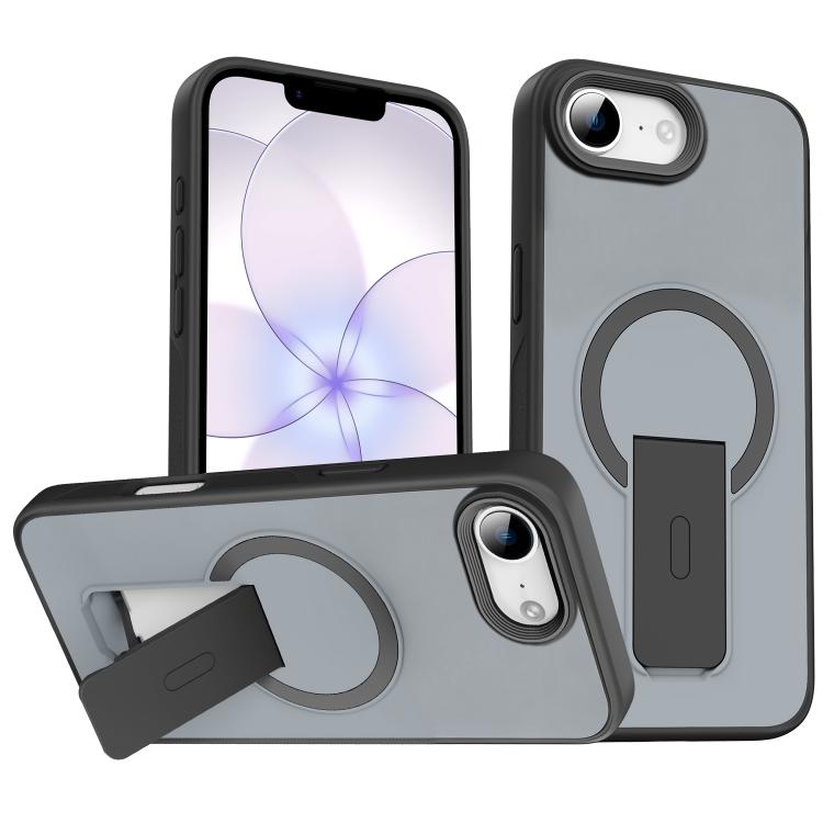 Capa MagSafe invisível com suporte e sensação de pele, para iPhone 16e / 17e, para iPhone 17 Pro Max, para iPhone 17 Pro, para iPhone 17, para iPhone Air
