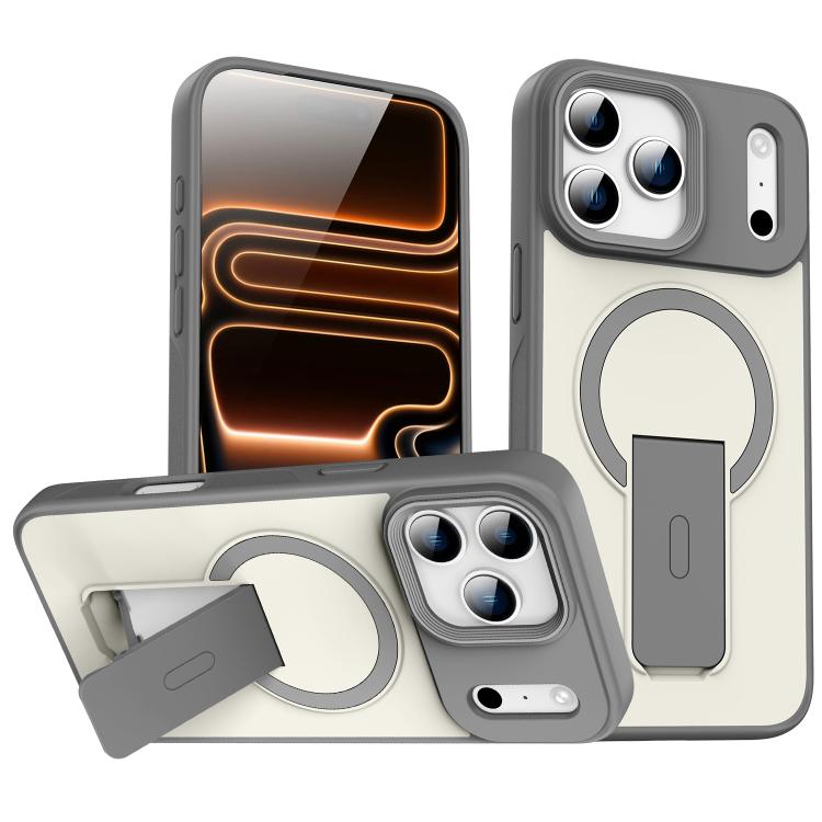 Capa MagSafe invisível com suporte e sensação de pele, para iPhone 16e / 17e, para iPhone 17 Pro Max, para iPhone 17 Pro, para iPhone 17, para iPhone Air