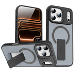Capa MagSafe invisível com suporte e sensação de pele, para iPhone 16e / 17e, para iPhone 17 Pro Max, para iPhone 17 Pro, para iPhone 17, para iPhone Air