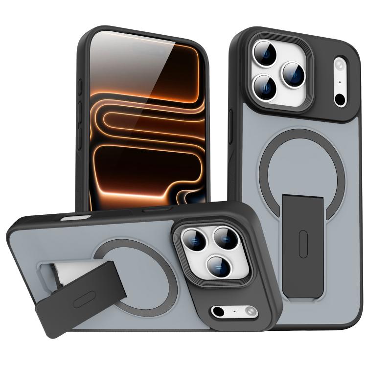 Capa MagSafe invisível com suporte e sensação de pele, para iPhone 16e / 17e, para iPhone 17 Pro Max, para iPhone 17 Pro, para iPhone 17, para iPhone Air