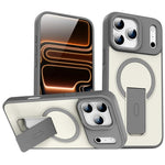 Capa MagSafe invisível com suporte e sensação de pele, para iPhone 16e / 17e, para iPhone 17 Pro Max, para iPhone 17 Pro, para iPhone 17, para iPhone Air