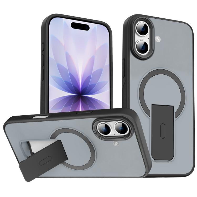 Capa MagSafe invisível com suporte e sensação de pele, para iPhone 16e / 17e, para iPhone 17 Pro Max, para iPhone 17 Pro, para iPhone 17, para iPhone Air