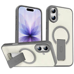 Capa MagSafe invisível com suporte e sensação de pele, para iPhone 16e / 17e, para iPhone 17 Pro Max, para iPhone 17 Pro, para iPhone 17, para iPhone Air