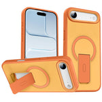 Capa MagSafe invisível com suporte e sensação de pele, para iPhone 16e / 17e, para iPhone 17 Pro Max, para iPhone 17 Pro, para iPhone 17, para iPhone Air