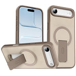 Capa MagSafe invisível com suporte e sensação de pele, para iPhone 16e / 17e, para iPhone 17 Pro Max, para iPhone 17 Pro, para iPhone 17, para iPhone Air