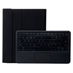 T098B-A Capa protetora destacável TPU com textura de pele prensada Candy Colors com teclado Bluetooth para iPad Air 11 2024 / 2025 / Air 4 10.9 polegadas 2020, com suporte, slot para caneta e toque, T098B-A