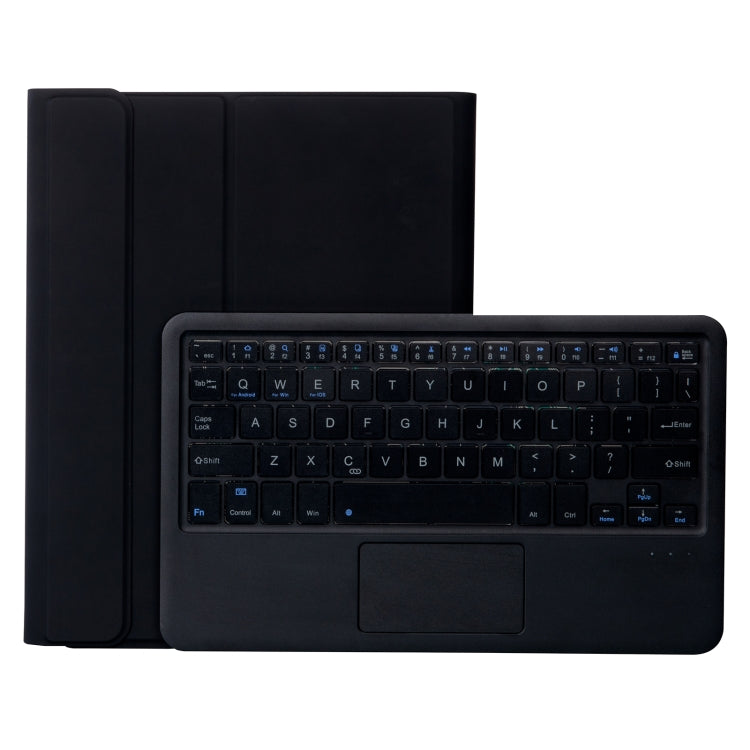 T098B-A Capa protetora destacável TPU com textura de pele prensada Candy Colors com teclado Bluetooth para iPad Air 11 2024 / 2025 / Air 4 10.9 polegadas 2020, com suporte, slot para caneta e toque, T098B-A
