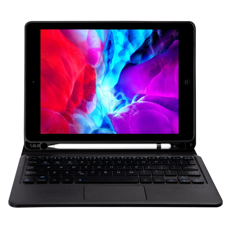 T098B-A Capa protetora destacável TPU com textura de pele prensada Candy Colors com teclado Bluetooth para iPad Air 11 2024 / 2025 / Air 4 10.9 polegadas 2020, com suporte, slot para caneta e toque, T098B-A