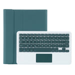 T098B-A Capa protetora destacável TPU com textura de pele prensada Candy Colors com teclado Bluetooth para iPad Air 11 2024 / 2025 / Air 4 10.9 polegadas 2020, com suporte, slot para caneta e toque, T098B-A