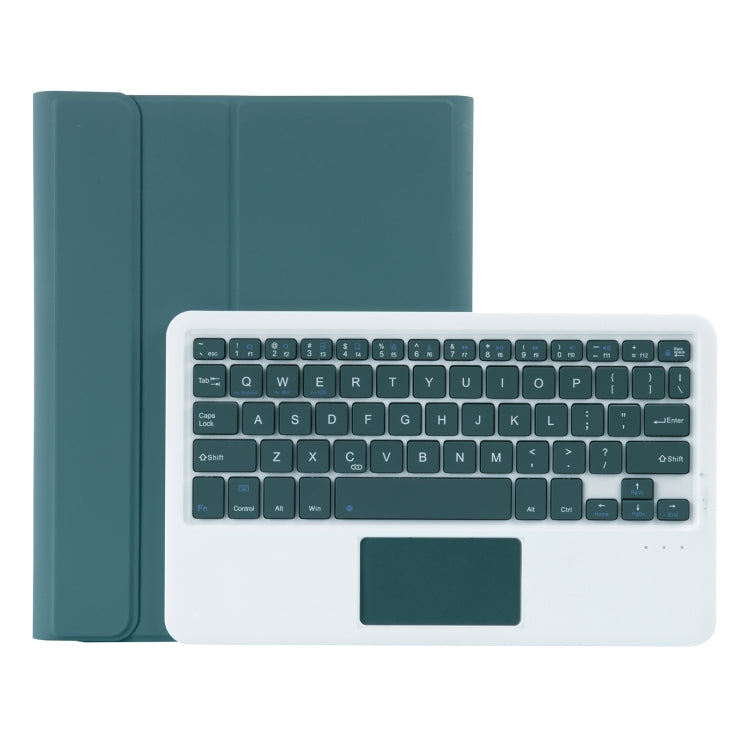 T098B-A Capa protetora destacável TPU com textura de pele prensada Candy Colors com teclado Bluetooth para iPad Air 11 2024 / 2025 / Air 4 10.9 polegadas 2020, com suporte, slot para caneta e toque, T098B-A