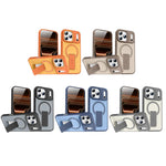 Capa MagSafe invisível com suporte e sensação de pele, para iPhone 16e / 17e, para iPhone 17 Pro Max, para iPhone 17 Pro, para iPhone 17, para iPhone Air