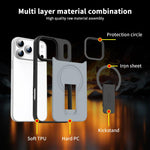 Capa MagSafe invisível com suporte e sensação de pele, para iPhone 16e / 17e, para iPhone 17 Pro Max, para iPhone 17 Pro, para iPhone 17, para iPhone Air