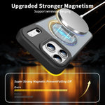 Capa MagSafe invisível com suporte e sensação de pele, para iPhone 16e / 17e, para iPhone 17 Pro Max, para iPhone 17 Pro, para iPhone 17, para iPhone Air