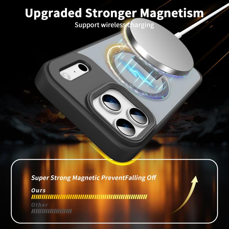 Capa MagSafe invisível com suporte e sensação de pele, para iPhone 16e / 17e, para iPhone 17 Pro Max, para iPhone 17 Pro, para iPhone 17, para iPhone Air