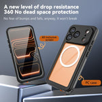 Capa de telemóvel magnética RedPepper V Series IP68 à prova de água, para iPhone 17 Pro, para iPhone 17