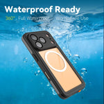 Capa de telemóvel magnética RedPepper V Series IP68 à prova de água, para iPhone 17 Pro, para iPhone 17