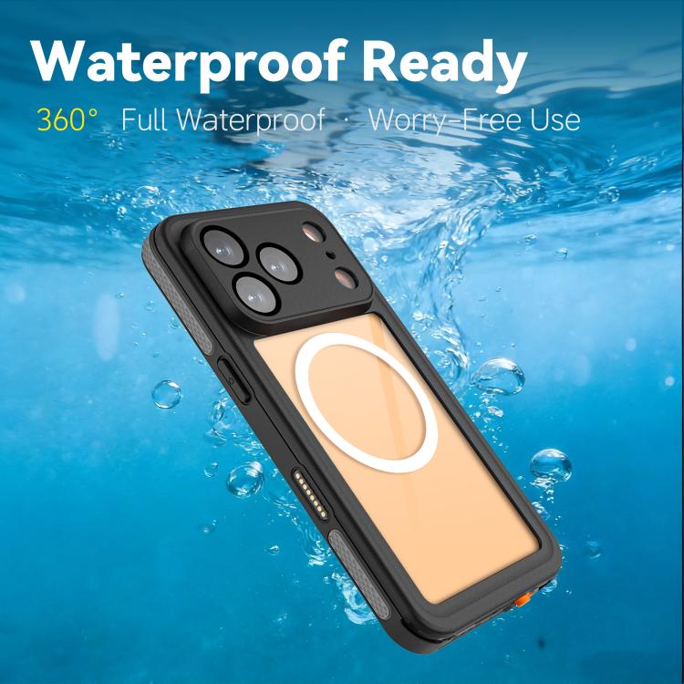 Capa de telemóvel magnética RedPepper V Series IP68 à prova de água, para iPhone 17 Pro, para iPhone 17