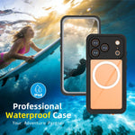 Capa de telemóvel magnética RedPepper V Series IP68 à prova de água, para iPhone 17 Pro, para iPhone 17