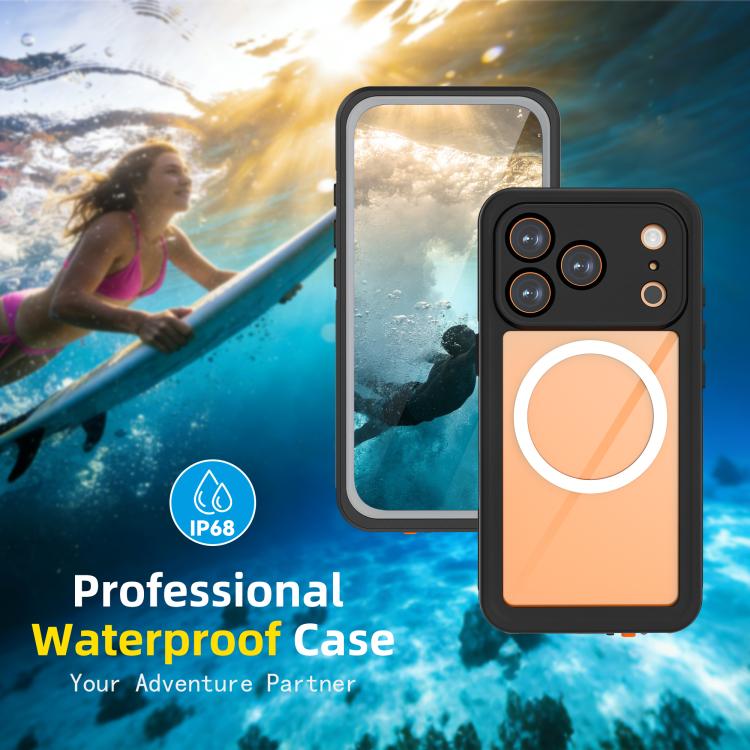 Capa de telemóvel magnética RedPepper V Series IP68 à prova de água, para iPhone 17 Pro, para iPhone 17