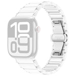 Correia de relógio em cerâmica e aço inoxidável xDfind, para Apple Watch 42 / 44 / 45 / 46 / 49mm, para Apple Watch 38 / 40 / 41 / S11 42mm