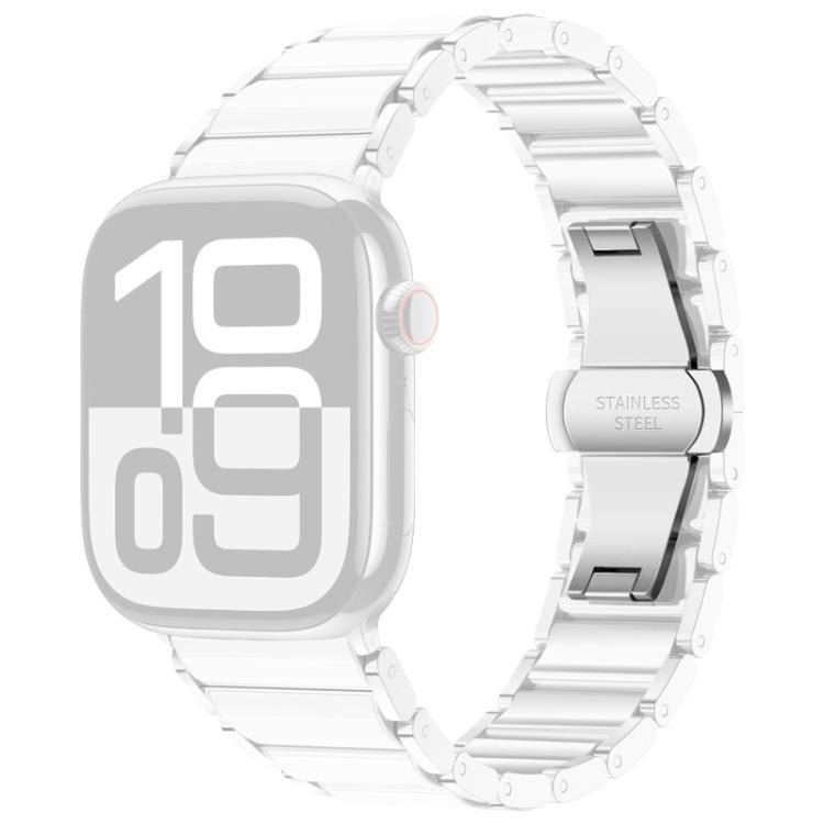 Correia de relógio em cerâmica e aço inoxidável xDfind, para Apple Watch 42 / 44 / 45 / 46 / 49mm, para Apple Watch 38 / 40 / 41 / S11 42mm