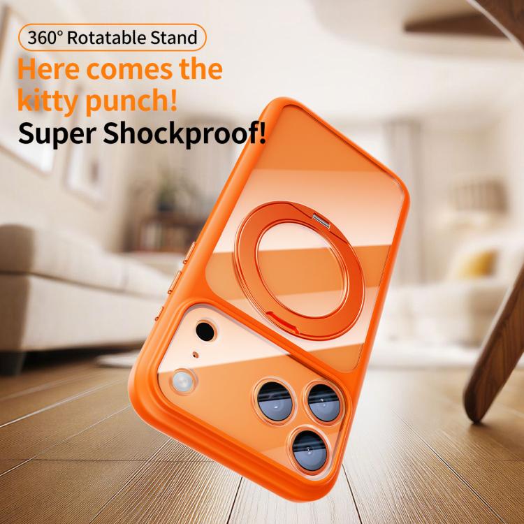 Capa de telemóvel com suporte magnético de sensação de pele e orifício de precisão, com botão de obturador AI, para iPhone 17 Pro Max, para iPhone 17 Pro