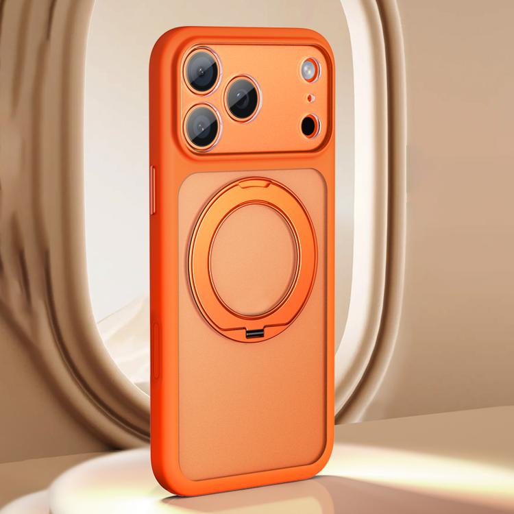 Capa de telemóvel com suporte magnético de sensação de pele fosca e orifício grande, com botão de obturador AI, para iPhone 17 Pro Max, para iPhone 17 Pro