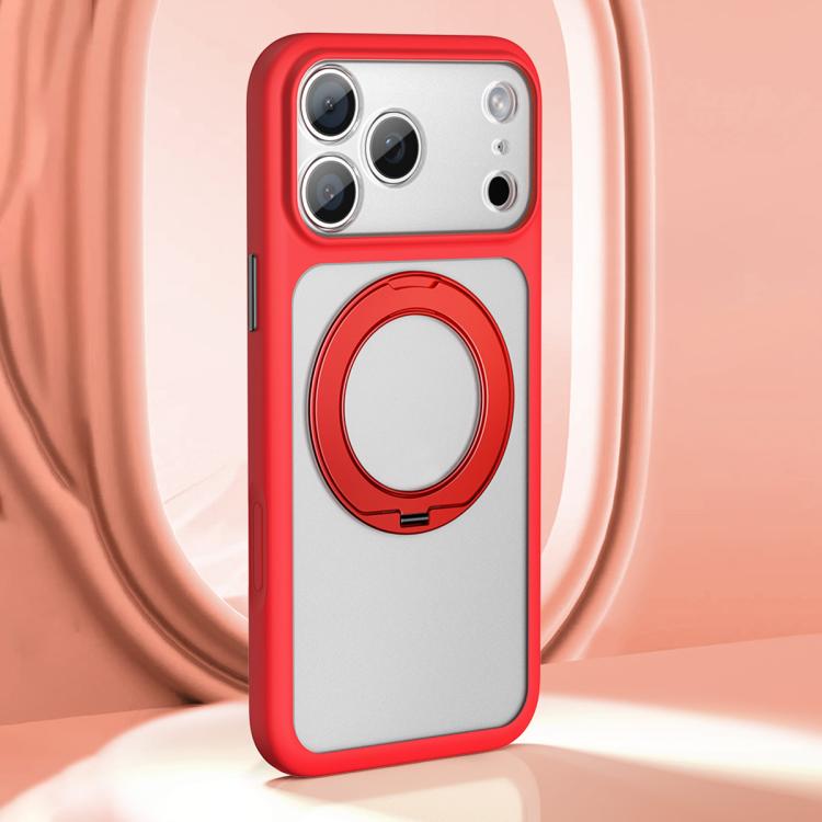 Capa de telemóvel com suporte magnético de sensação de pele fosca e orifício grande, com botão de obturador AI, para iPhone 17 Pro Max, para iPhone 17 Pro