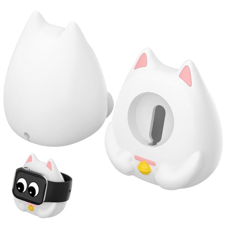 XDcase Suporte de carregamento para Apple Watch com design de Gato da Sorte