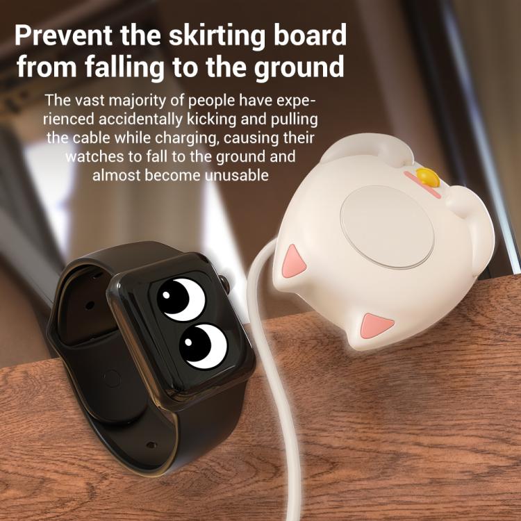 XDcase Suporte de carregamento para Apple Watch com design de Gato da Sorte
