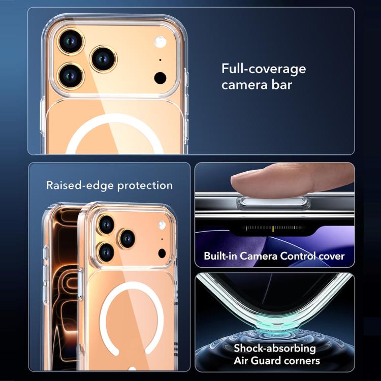 Capa magnética transparente cristal, para iPhone 17 Pro Max, para iPhone 17 Pro