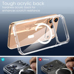 Capa magnética transparente cristal, para iPhone 17 Pro Max, para iPhone 17 Pro