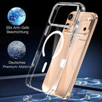 Crystal Transparent Magnetic Phone Case, For iPhone 18 Pro / 17 Pro, For iPhone 18 Pro Max / 17 Pro Max