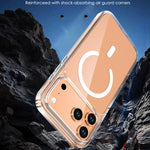 Crystal Transparent Magnetic Phone Case, For iPhone 18 Pro / 17 Pro, For iPhone 18 Pro Max / 17 Pro Max