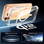 Crystal Transparent Magnetic Phone Case, For iPhone 18 Pro / 17 Pro, For iPhone 18 Pro Max / 17 Pro Max