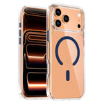 Crystal Transparent Magnetic Phone Case, For iPhone 18 Pro / 17 Pro, For iPhone 18 Pro Max / 17 Pro Max