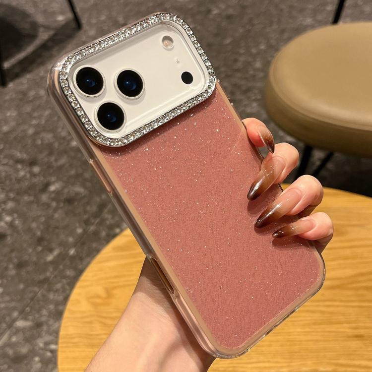 Capa de telemóvel com design de glitter e strass em cor sólida, para iPhone 17 Pro Max, para iPhone 17 Pro, para iPhone 17, para iPhone Air