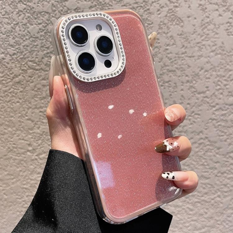 Capa de telemóvel com design de glitter e strass de cor sólida, para iPhone 15 Pro Max, para iPhone 15 Pro, para iPhone 15 Plus, para iPhone 15