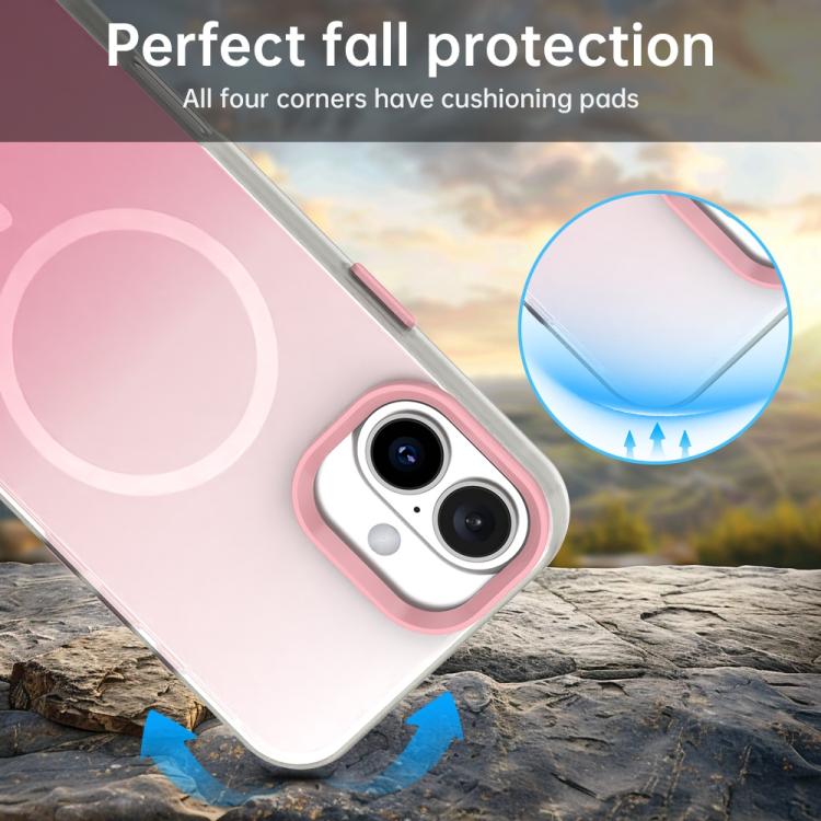 Capa de telemóvel híbrida magnética 3 em 1 série Candy Gradient, para iPhone 17 Pro Max, para iPhone 17 Pro, para iPhone 17, para iPhone Air, para iPhone 16 Pro Max, para iPhone 16 Pro, para iPhone 16 Plus, para iPhone 16