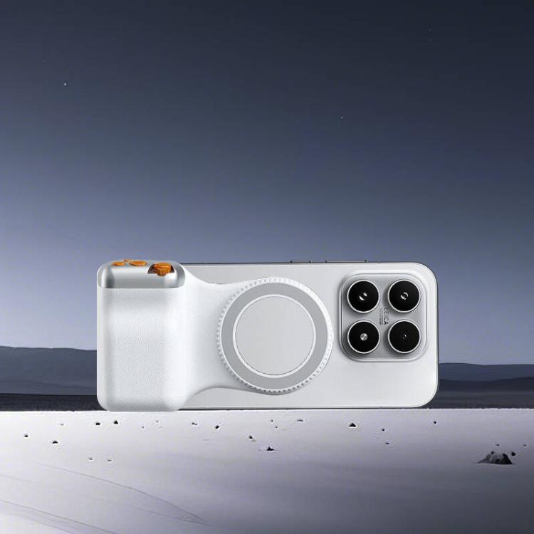 Suporte magnético para smartphone para fotografia, pega de mão, suporte para telemóvel com luz de preenchimento, pega única