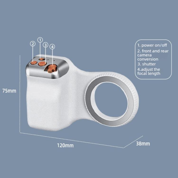 Suporte magnético para smartphone para fotografia, pega de mão, suporte para telemóvel com luz de preenchimento, pega única